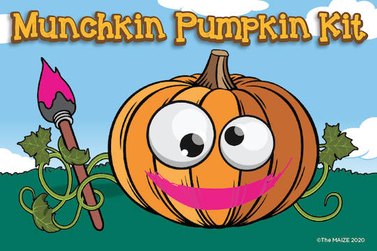 Munchkin Pumpkin Kit Sticker & Activity Card - The MAiZE