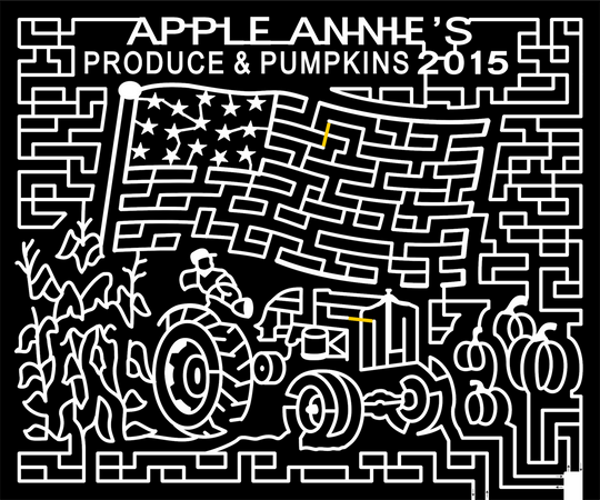 15_AZ_Wilcox 2015, Arizona, Wilcox, Apple Annies, Produce & Pumpkins, Farmer, Tractor, Pumpkin, Corn, Stars and Stripes, American Flag, USA, American Pride, Flag Pole, Patriot, Patriotis, star