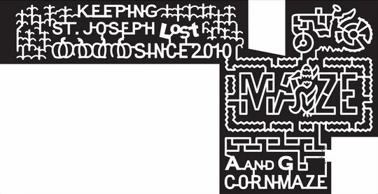 15_MN_St. Joseph 2015, Minnesota, St Joseph, Keeping St. Joseph Lost since 2010, Maze, A And G Corn Maze, Tractor, Corn, Pumpkin, Pumpkins, Maze Logo