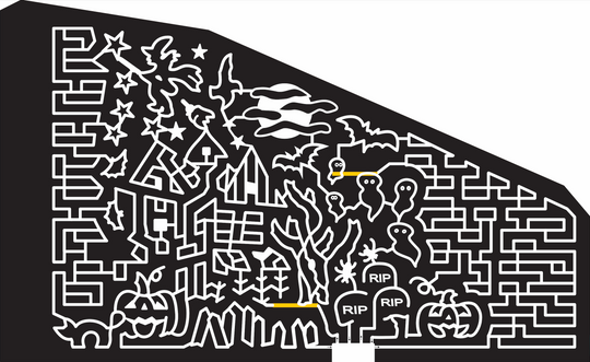 16_CA_Lathrop, 2016, California, halloween, scary, cat, pumpkin, jack-0-latern, rip, grave, grave yard, headstone, spider, house, moon, clouds, star, witch, tree, fence, bat, mansion