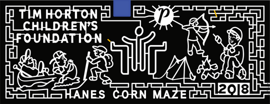 18_Dundas_ONT Tim Horton children's foundation Hanes corn maze 2018 camping archery hiking canoeing tent bow and arrow camp fire roasting marshmallows sun