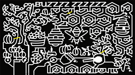 19_MN_Hutchinson apple tree beehive bee bees honey jar pumpkin vines tractor wagon wasp hive buzz apple leaf leaves.jpg