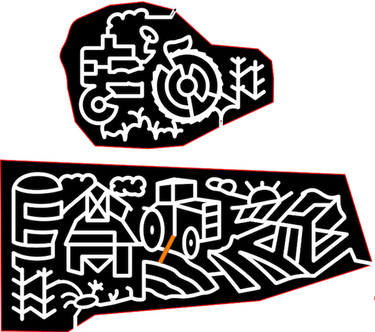 21_NH_Dover tractor corn stalk barn farm hill tractor chicken