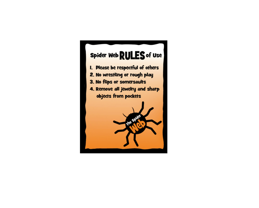 Spider Web Rules Sign