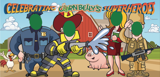 Artwork for Local Super Hero 8' x 4' Photo Opp Sign