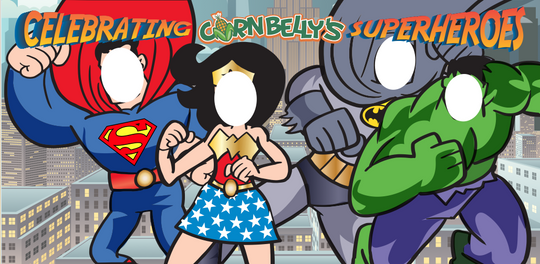 Super hero 8' x 4' Photo Opp Artwork