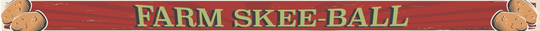 Farm Skee Ball Banner Artwork