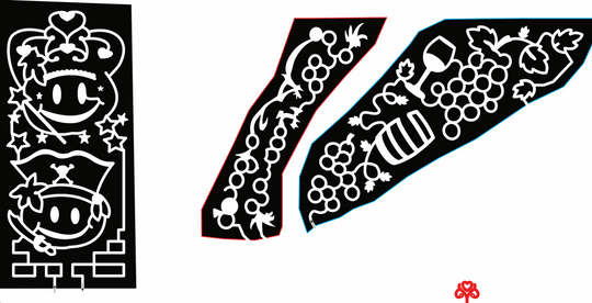 22_OH_NewBrunswick emoji, pirate, crown, sword, wand, food, grapes, wine, glass, barrel