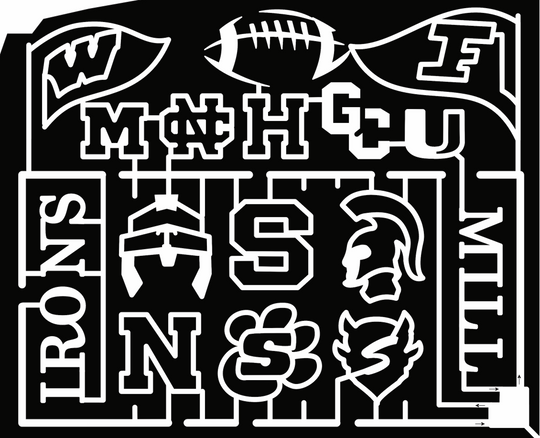 22_PA_New Wilmington sports, football, logos, football field, flag,