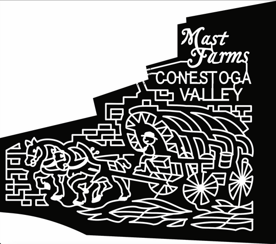 22_PA_Morgantown pioneer, horse, wagon,