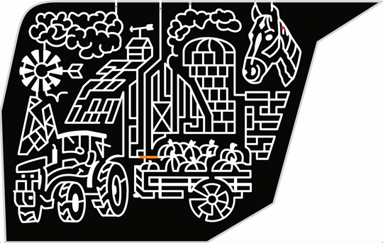 22_MD_Denton Tractor Windmill Barn Pumpkins Silo Horse