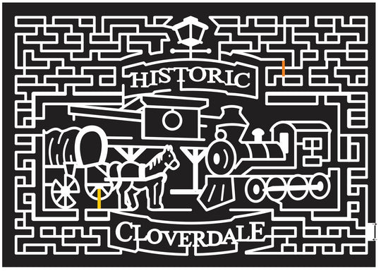 Surrey British Columbia BC 2013 Train, Horse, carriage, engine, station, historic, structure, banner, lamp, cloverdale.jpg