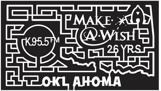Welch Oklahoma OK 2013 state, shape, logo, make a wish, charity, radio logo, sponsor, k955.jpg