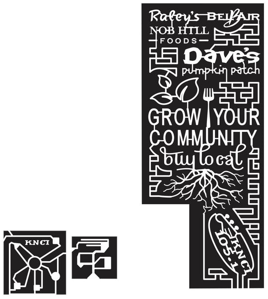 West Sacramento California CA 2013 Leaf, Leaves, fork, plant, Guitar, logo, utensil, root, sponsor, radio logo, roots, grow, community, knci, foods, local, buy.jpg