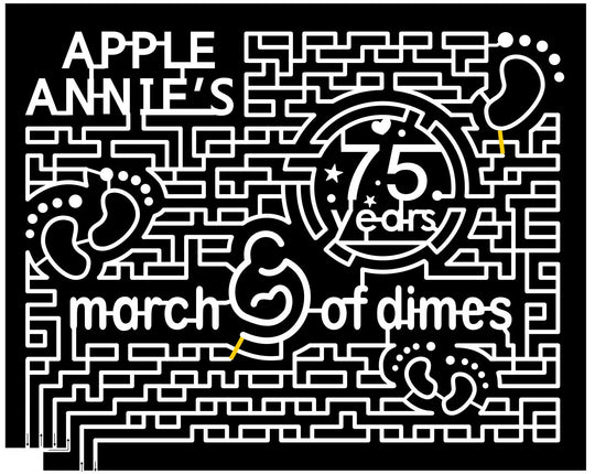 Wilcox Arizona AZ 2013 foot, Feet, print, logo, footprint, march of dimes, charity, Years, 2013, paths, Apple, 75, annies, sponsor.jpg